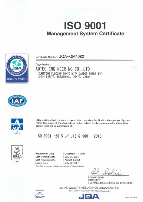 ISO9001 Quality Management System Certificate photo